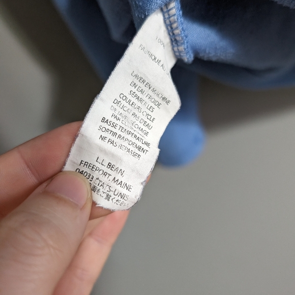 L.L.Bean quarter zip blue fleece women's M - Picture 8 of 8